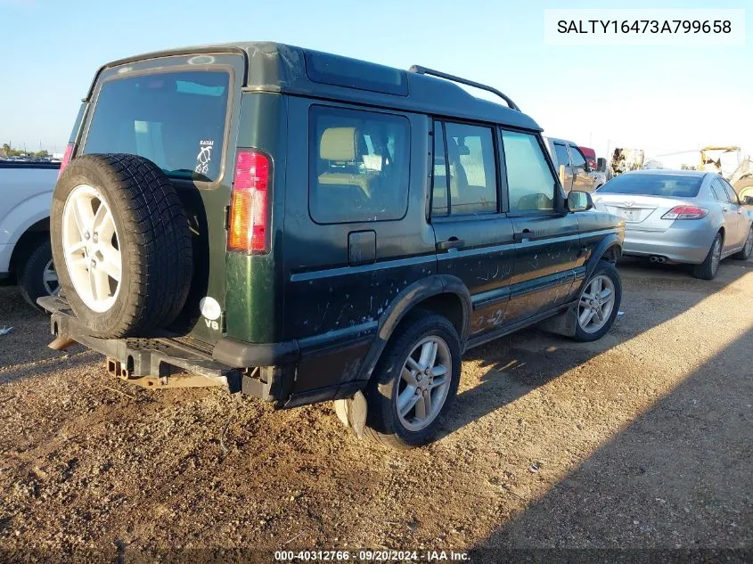 2003 Land Rover Discovery Se VIN: SALTY16473A799658 Lot: 40312766