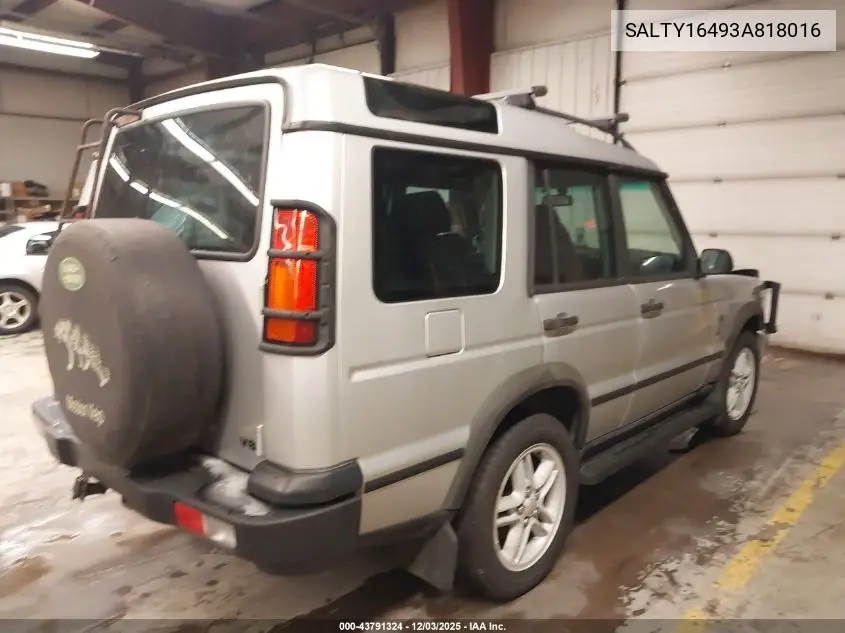 SALTY16493A818016 2003 Land Rover Discovery Se