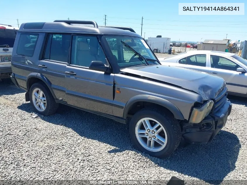 2004 Land Rover Discovery Se VIN: SALTY19414A864341 Lot: 39642911