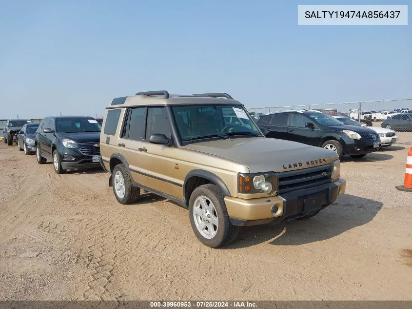 2004 Land Rover Discovery Ii Se VIN: SALTY19474A856437 Lot: 39960953