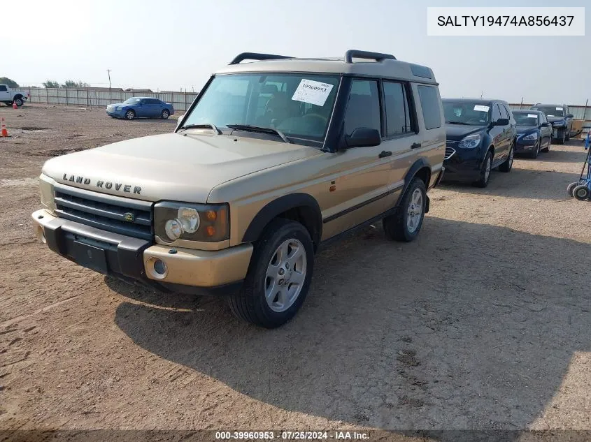 2004 Land Rover Discovery Ii Se VIN: SALTY19474A856437 Lot: 39960953