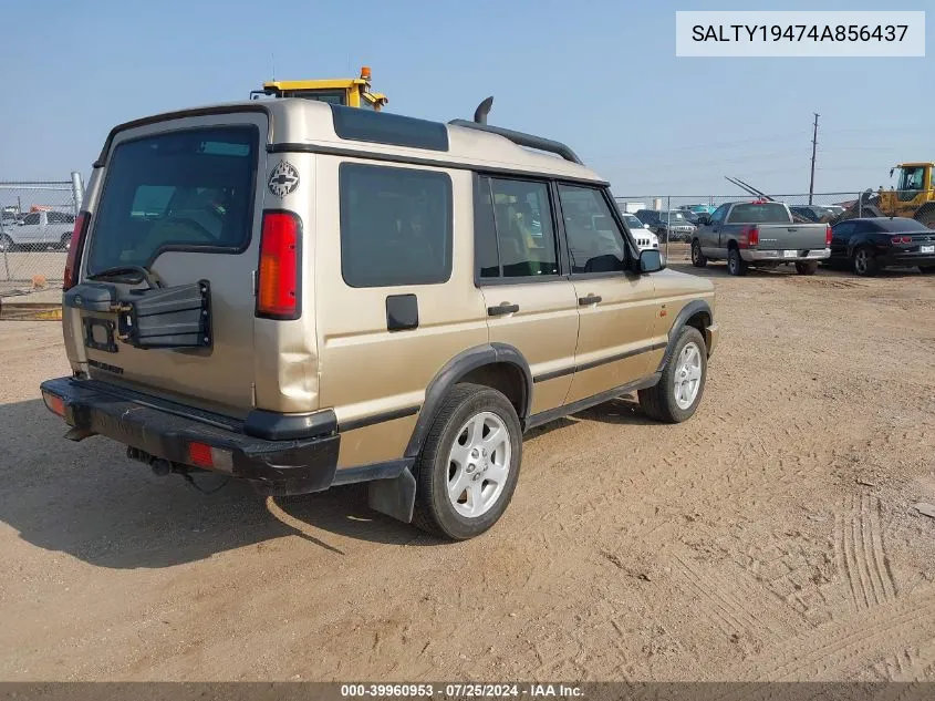 2004 Land Rover Discovery Ii Se VIN: SALTY19474A856437 Lot: 39960953