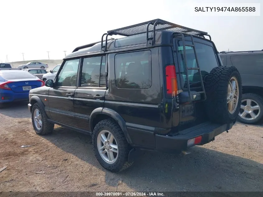 2004 Land Rover Discovery Ii Se VIN: SALTY19474A865588 Lot: 39970091