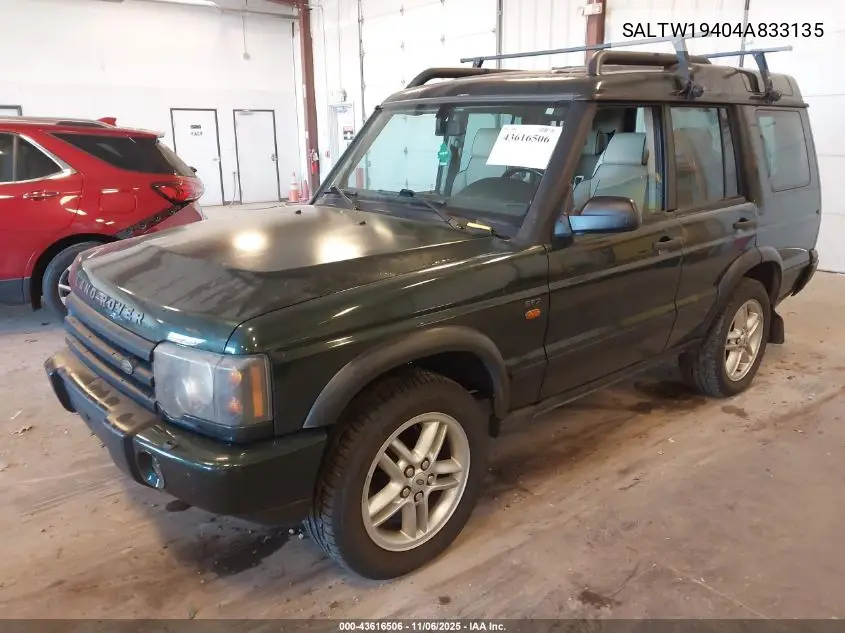 SALTW19404A833135 2004 Land Rover Discovery Se