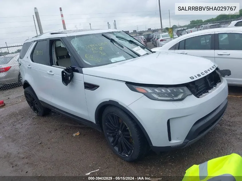 SALRRBBV5HA029767 2017 Land Rover Discovery Hse