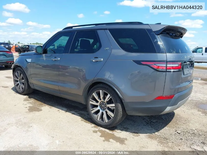 2017 Land Rover Discovery Hse Luxury VIN: SALRHBBV1HA044320 Lot: 39529924