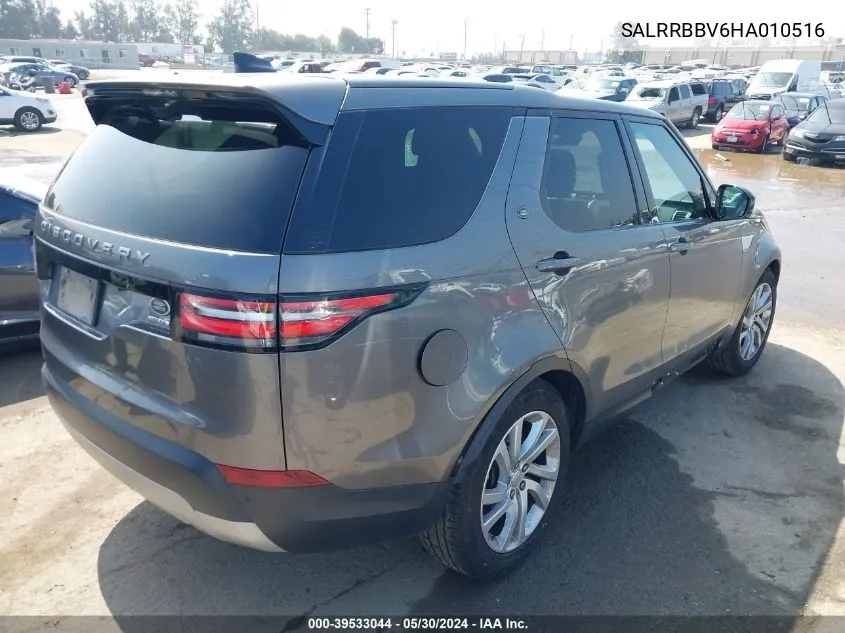 2017 Land Rover Discovery Hse VIN: SALRRBBV6HA010516 Lot: 39533044