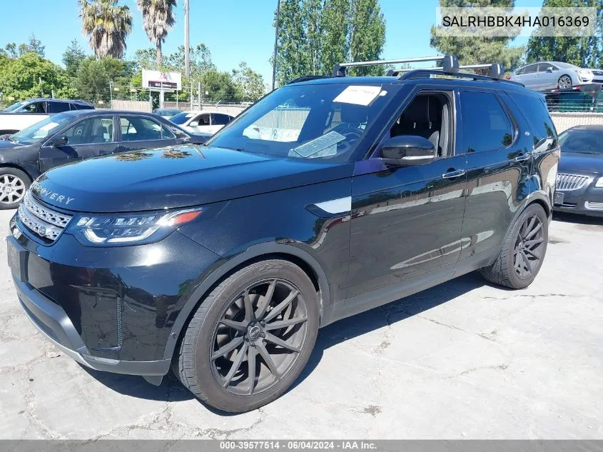 SALRHBBK4HA016369 2017 Land Rover Discovery Hse Luxury