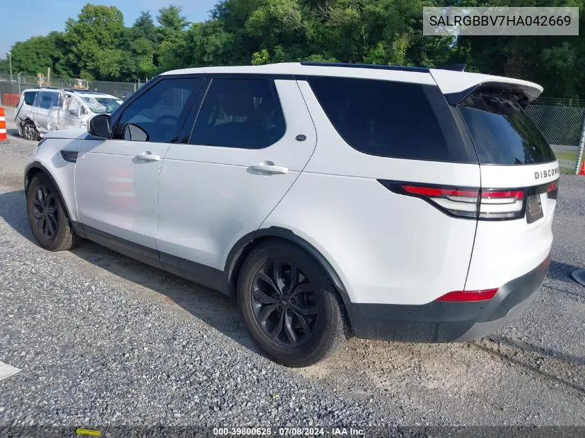 SALRGBBV7HA042669 2017 Land Rover Discovery Se