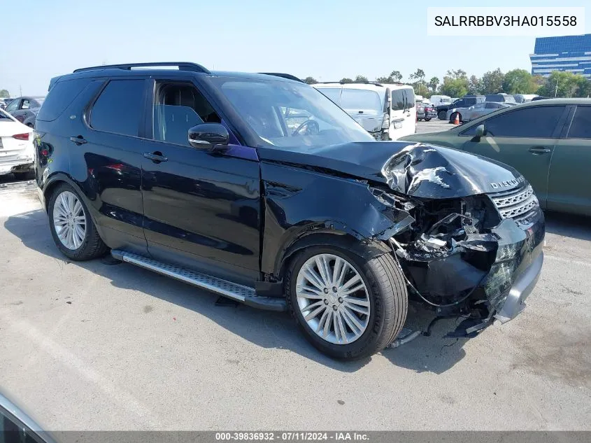 SALRRBBV3HA015558 2017 Land Rover Discovery Hse