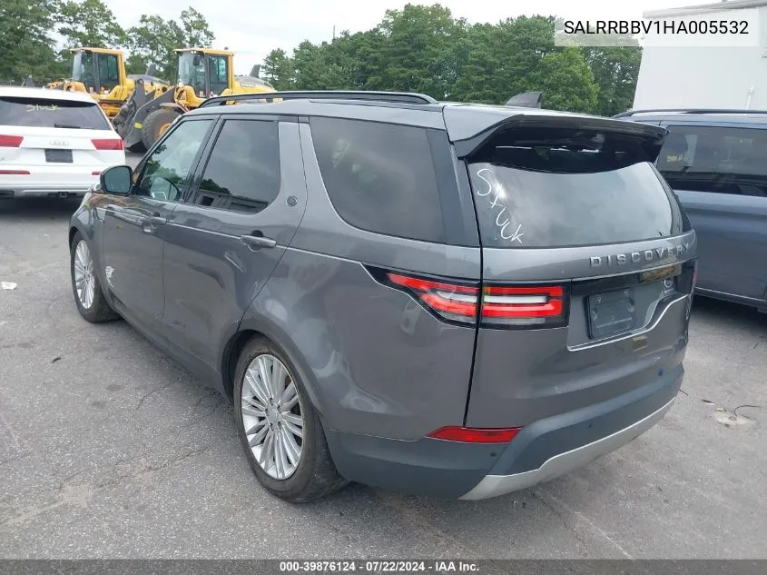 SALRRBBV1HA005532 2017 Land Rover Discovery Hse