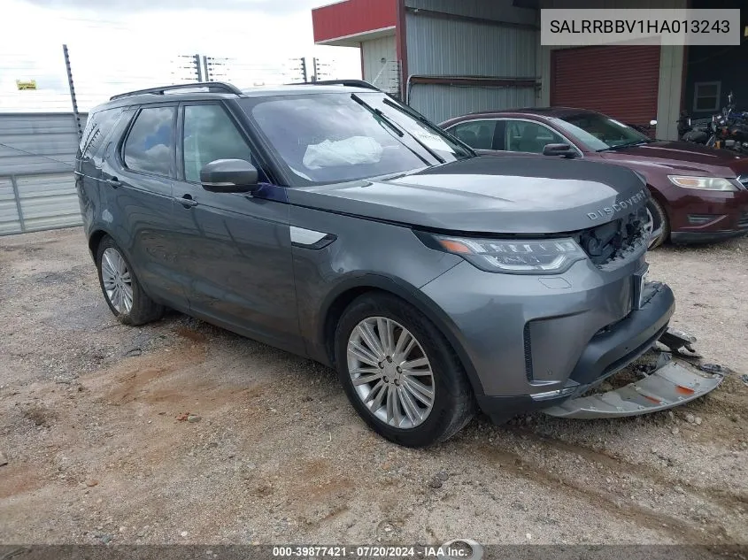 SALRRBBV1HA013243 2017 Land Rover Discovery Hse