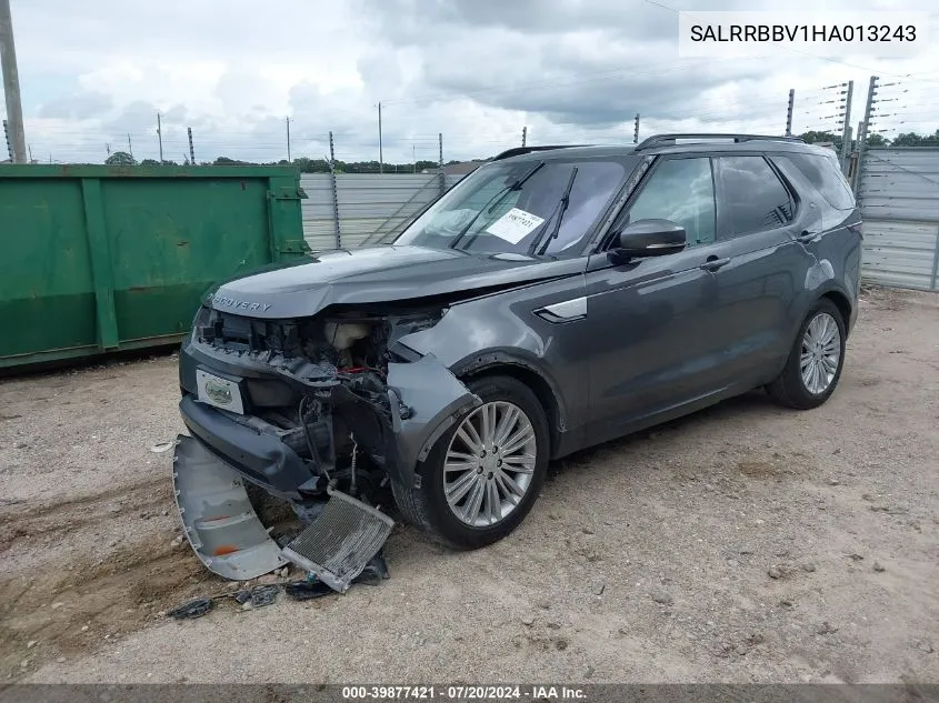 2017 Land Rover Discovery Hse VIN: SALRRBBV1HA013243 Lot: 39877421