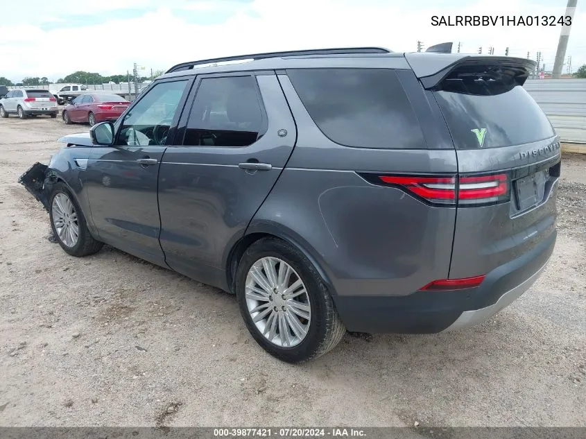 2017 Land Rover Discovery Hse VIN: SALRRBBV1HA013243 Lot: 39877421