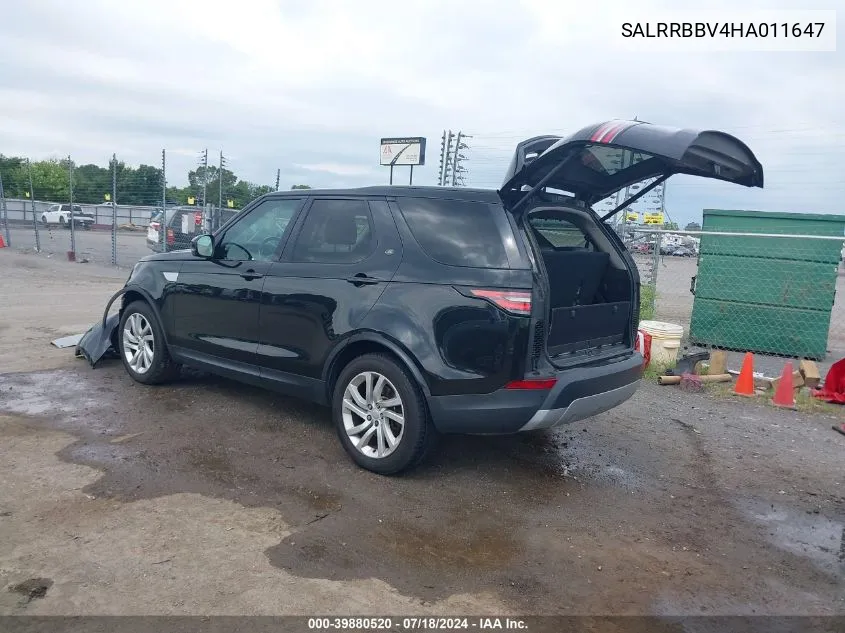 SALRRBBV4HA011647 2017 Land Rover Discovery Hse