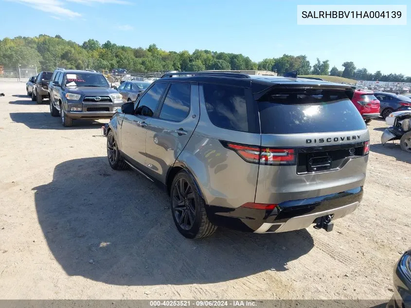 2017 Land Rover Discovery Hse Luxury VIN: SALRHBBV1HA004139 Lot: 40253521