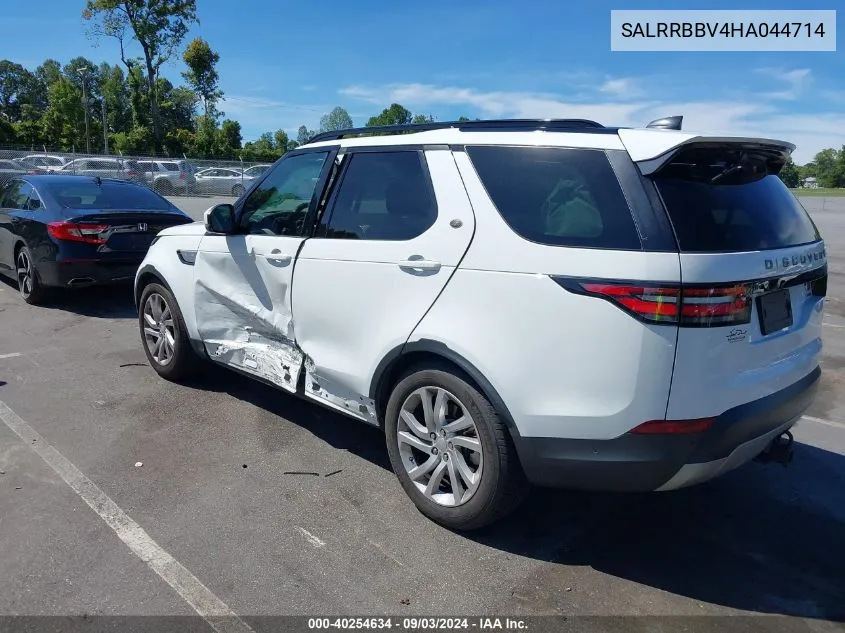 2017 Land Rover Discovery Hse VIN: SALRRBBV4HA044714 Lot: 40254634