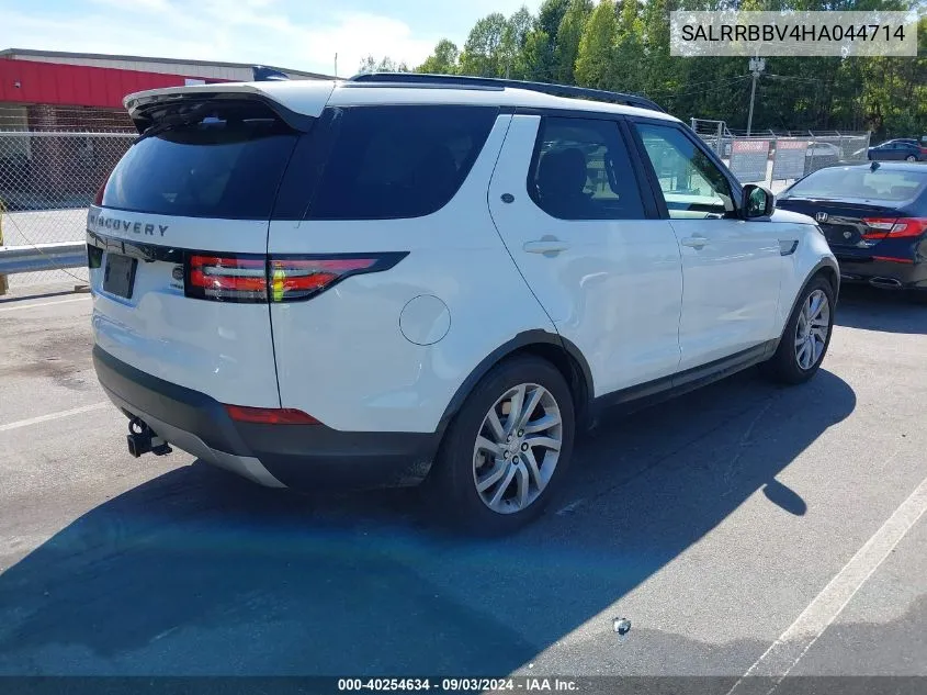 2017 Land Rover Discovery Hse VIN: SALRRBBV4HA044714 Lot: 40254634