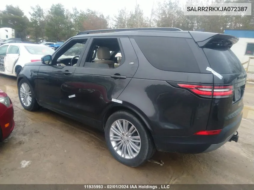 SALRR2RKXJA072387 2018 Land Rover Discovery