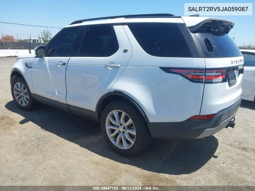 SALRT2RV5JA059087 2018 Land Rover Discovery Hse Luxury