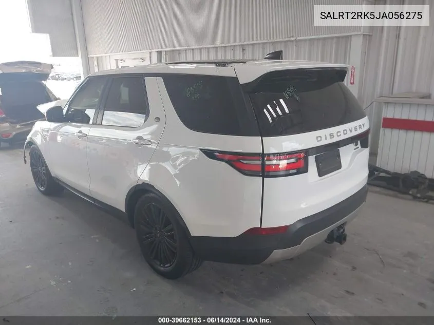 2018 Land Rover Discovery Hse Luxury VIN: SALRT2RK5JA056275 Lot: 39662153