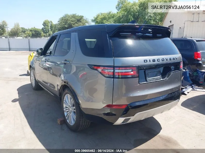 2018 Land Rover Discovery Hse Luxury VIN: SALRT2RV3JA056124 Lot: 39665462