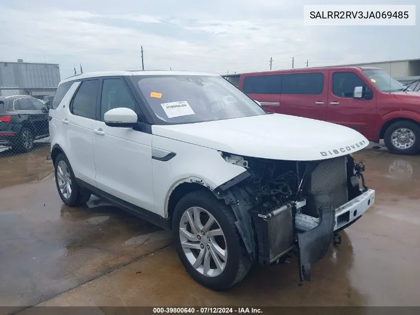 2018 Land Rover Discovery Hse VIN: SALRR2RV3JA069485 Lot: 39800640