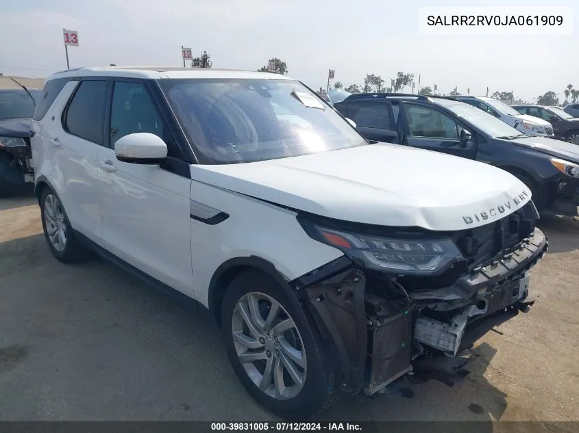 SALRR2RV0JA061909 2018 Land Rover Discovery Hse