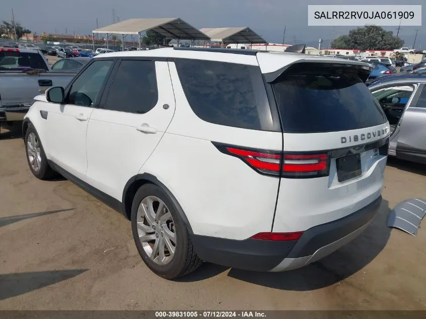 SALRR2RV0JA061909 2018 Land Rover Discovery Hse