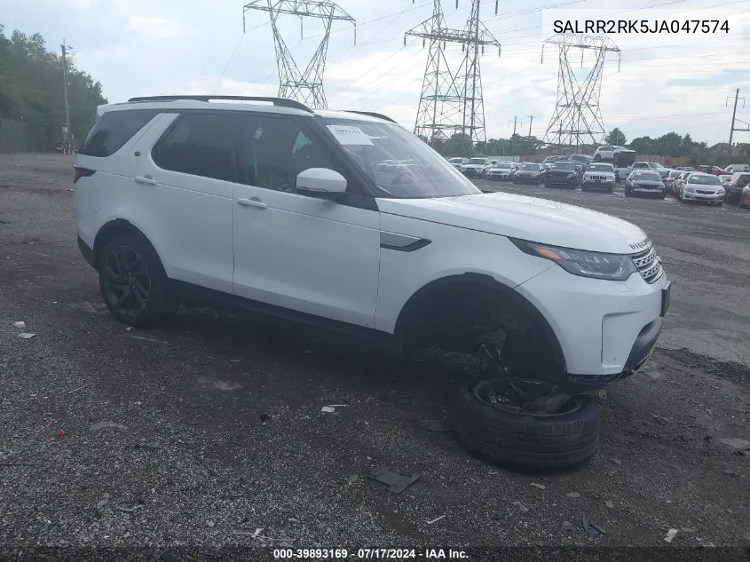 SALRR2RK5JA047574 2018 Land Rover Discovery Hse