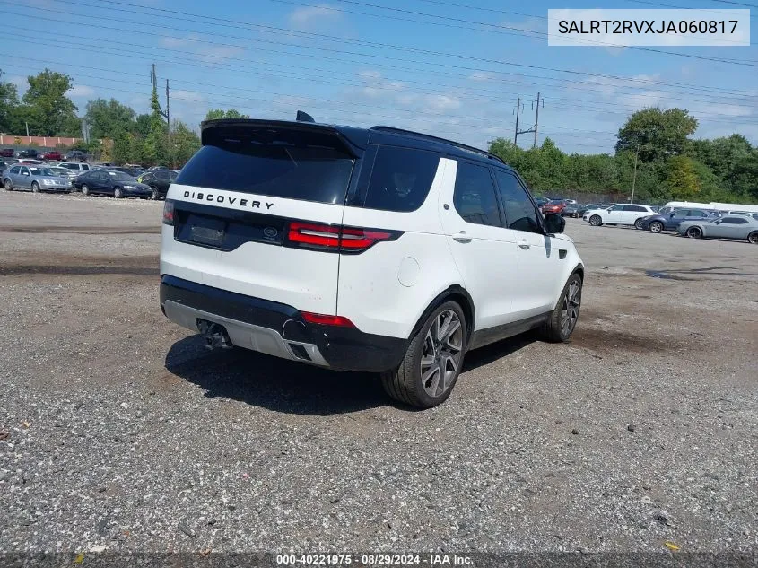 2018 Land Rover Discovery Hse Luxury VIN: SALRT2RVXJA060817 Lot: 40221975