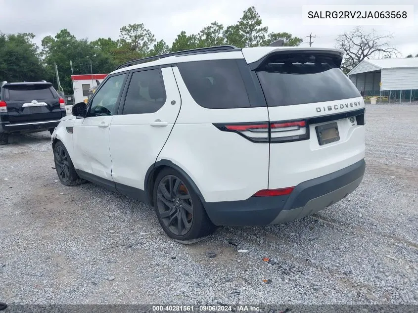 SALRG2RV2JA063568 2018 Land Rover Discovery Se