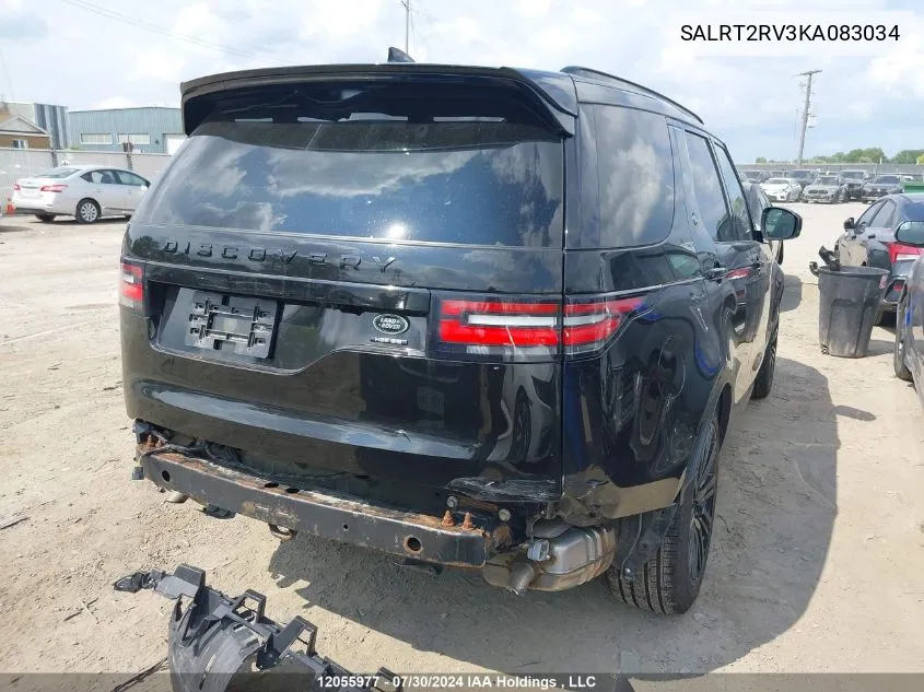 2019 Land Rover Discovery VIN: SALRT2RV3KA083034 Lot: 12055977