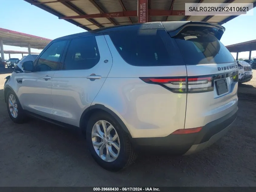 SALRG2RV2K2410621 2019 Land Rover Discovery Se