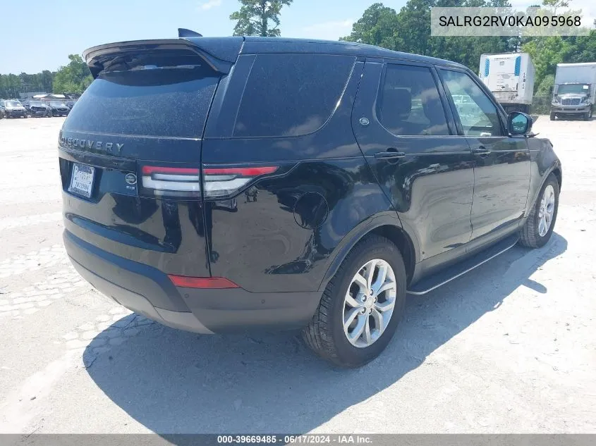 SALRG2RV0KA095968 2019 Land Rover Discovery Se