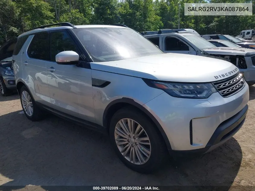 2019 Land Rover Discovery Se VIN: SALRG2RV3KA087864 Lot: 39702089