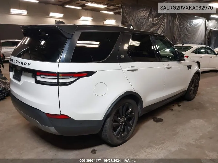 2019 Land Rover Discovery Se VIN: SALRG2RVXKA082970 Lot: 39974477