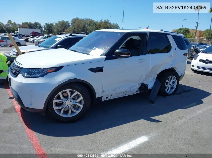 2019 Land Rover Discovery Se VIN: SALRG2RV1K2408469 Lot: 40313530