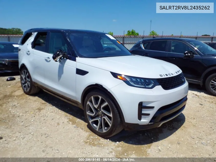 2020 Land Rover Discovery Hse Luxury VIN: SALRT2RV8L2435262 Lot: 39619145