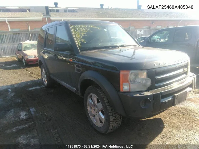 2008 Land Rover Lr2 Se/Hse VIN: SALAF25468A485348 Lot: 11951873