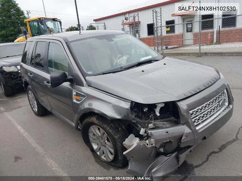 2008 Land Rover Lr2 Hse VIN: SALFT24NX8H102530 Lot: 39451570