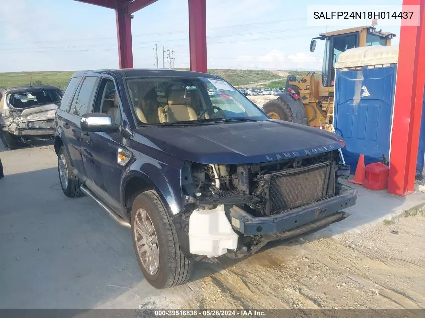 2008 Land Rover Lr2 Se VIN: SALFP24N18H014437 Lot: 39516838