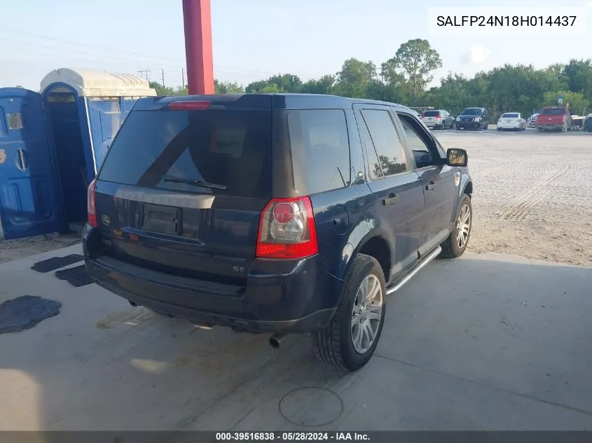 SALFP24N18H014437 2008 Land Rover Lr2 Se