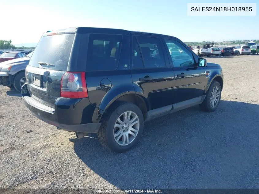 SALFS24N18H018955 2008 Land Rover Lr2 Se