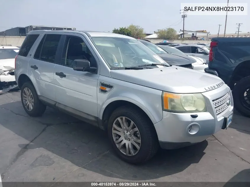 SALFP24NX8H023170 2008 Land Rover Lr2 Se