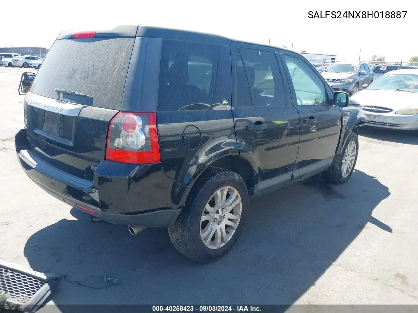 SALFS24NX8H018887 2008 Land Rover Lr2 Se