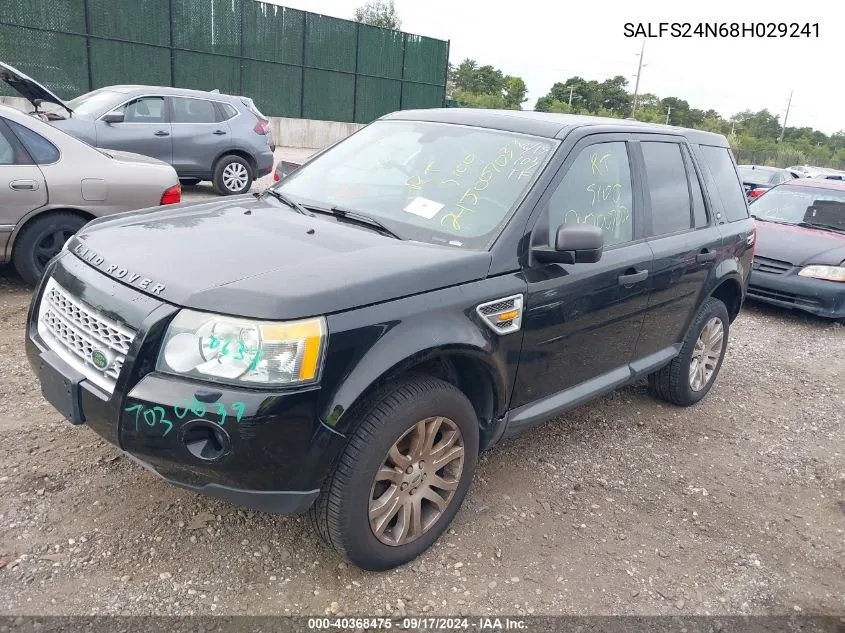 SALFS24N68H029241 2008 Land Rover Lr2 Se