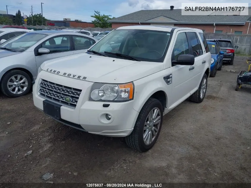 2010 Land Rover Lr2 VIN: SALFR2BN4AH176727 Lot: 12075837