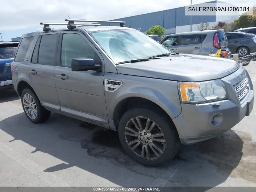 2010 Land Rover Lr2 Hse VIN: SALFR2BN9AH206384 Lot: 39516892