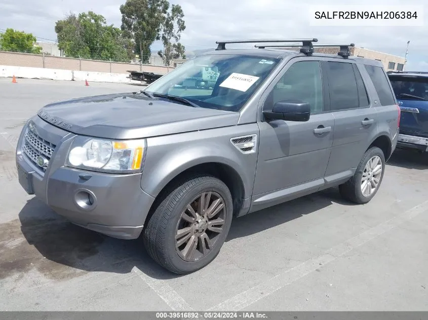 2010 Land Rover Lr2 Hse VIN: SALFR2BN9AH206384 Lot: 39516892